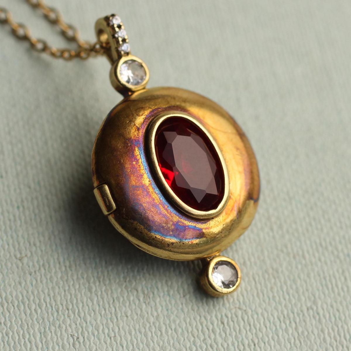Art Deco Ruby Red Locket – Silk Purse, Sow's Ear