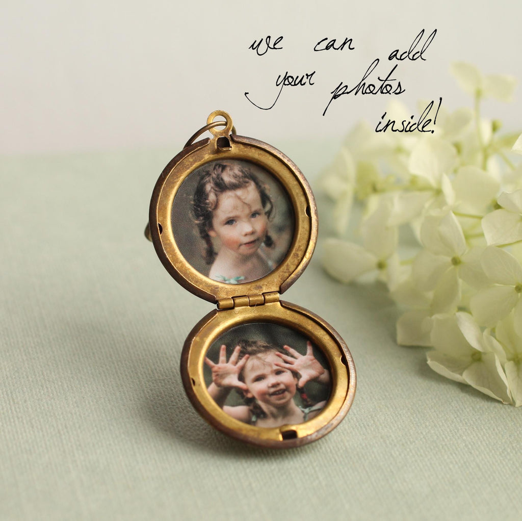Antique Thistle Bouquet Locket - Brooches & Pins