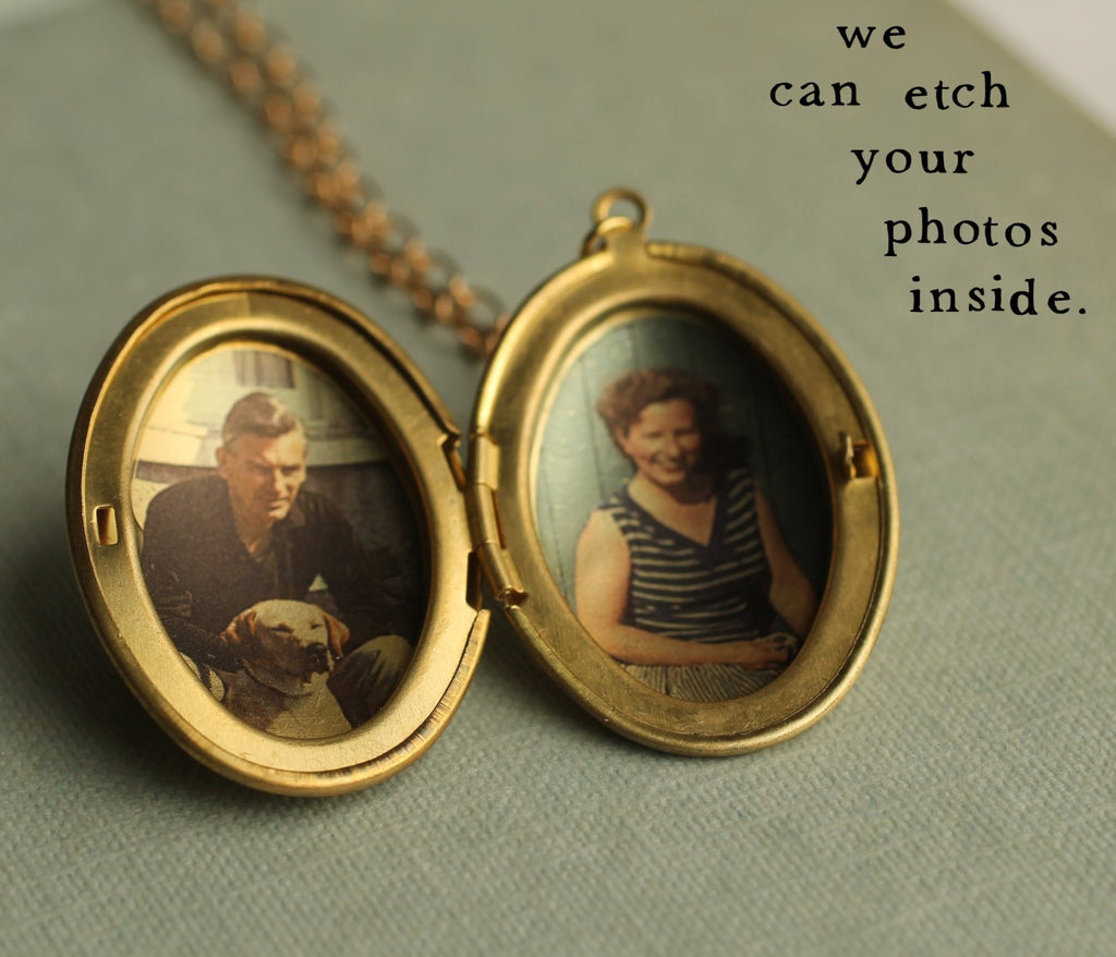 Simple Oval Locket - Necklaces