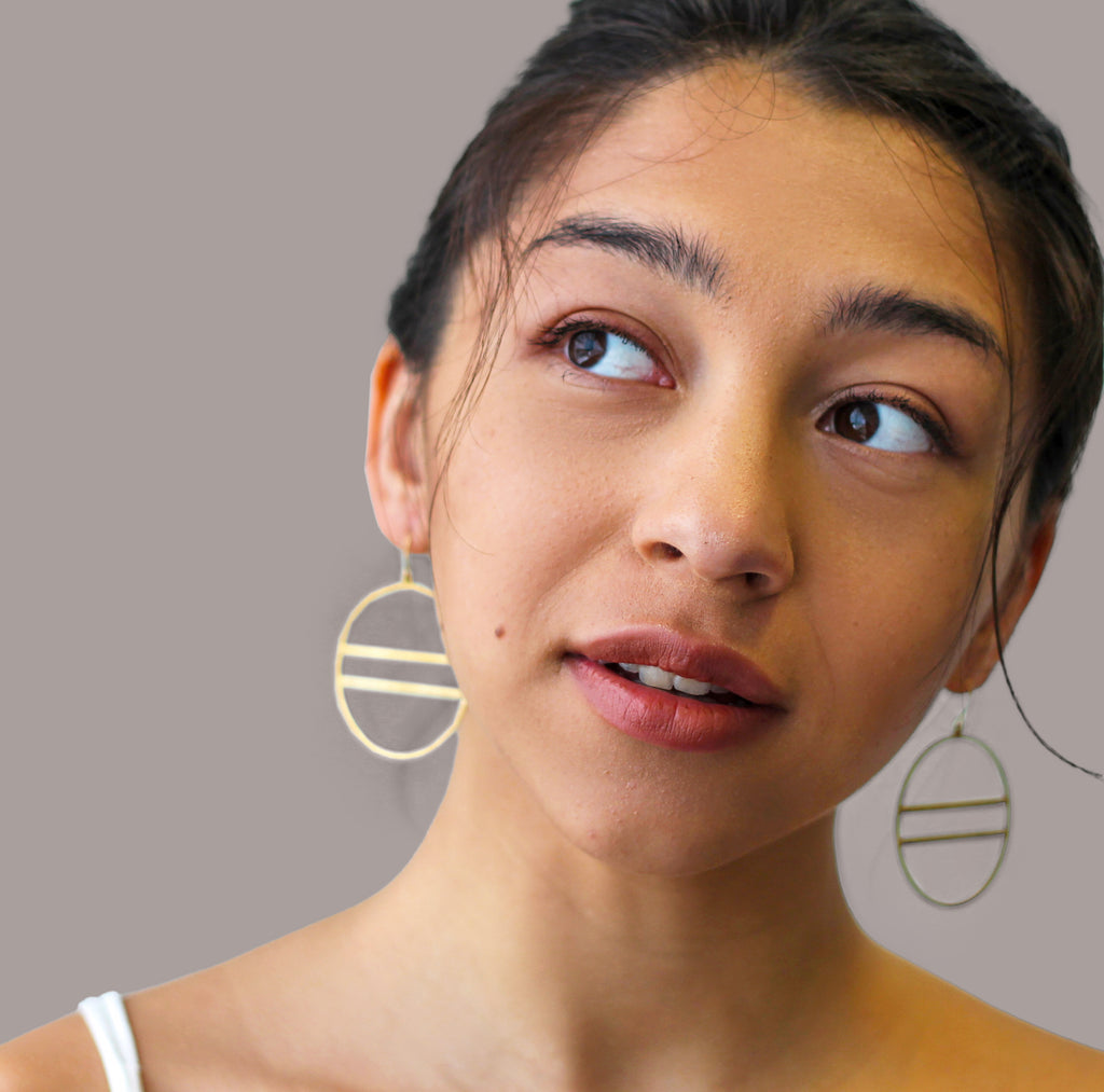 Modern Hoop Earrings (WS) - Earrings
