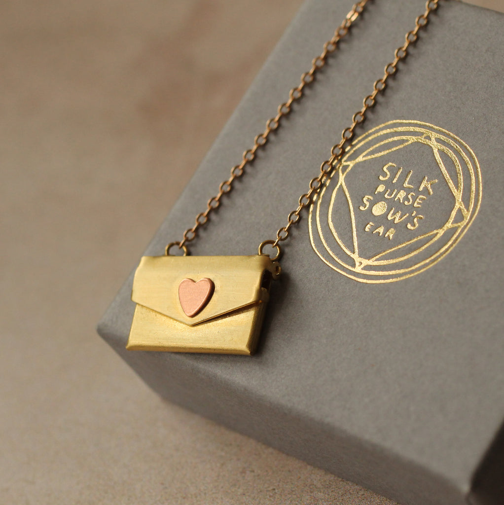 Envelope Locket (WS) - Necklaces