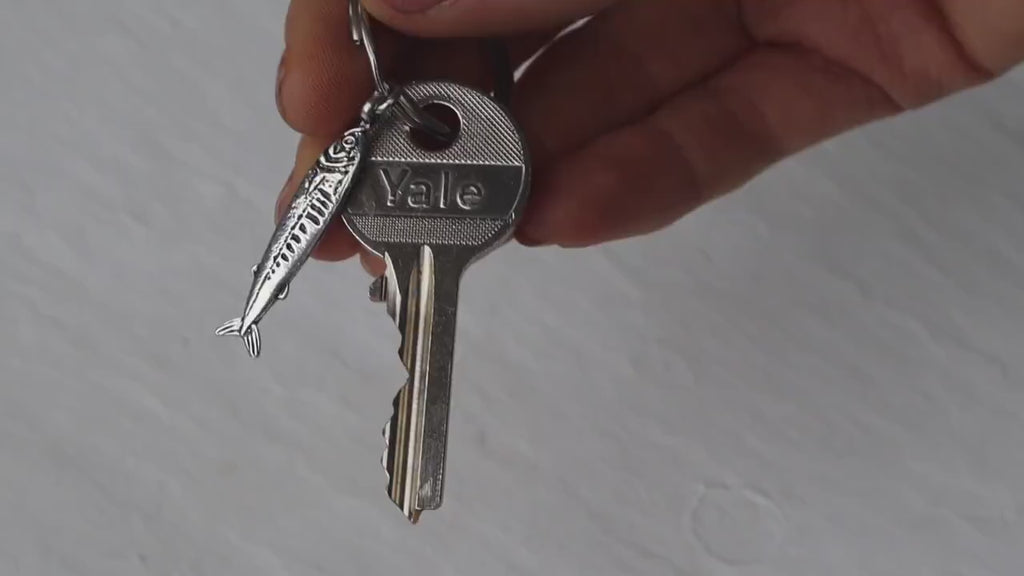 Sardine Charm Keyring - Keyrings