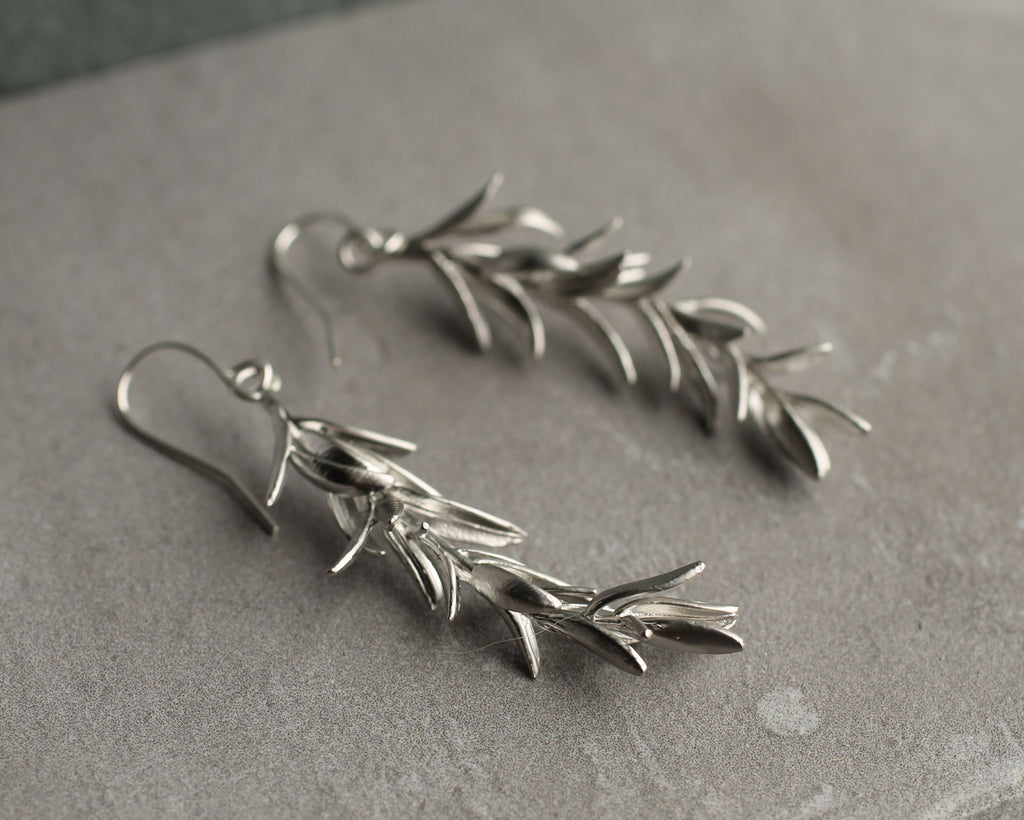 Rosemary Leaf Earrings - Earrings