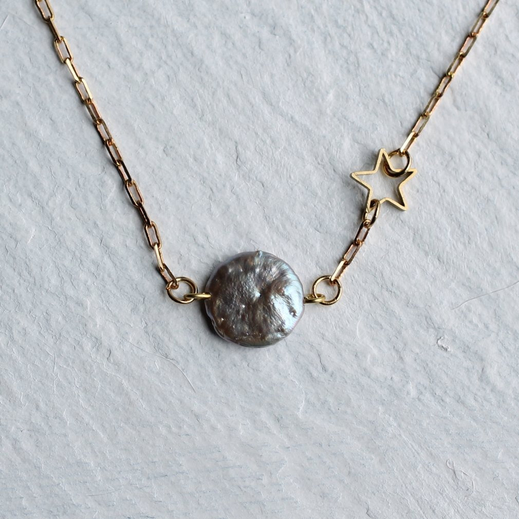 Tiny Moon Necklace - Necklaces