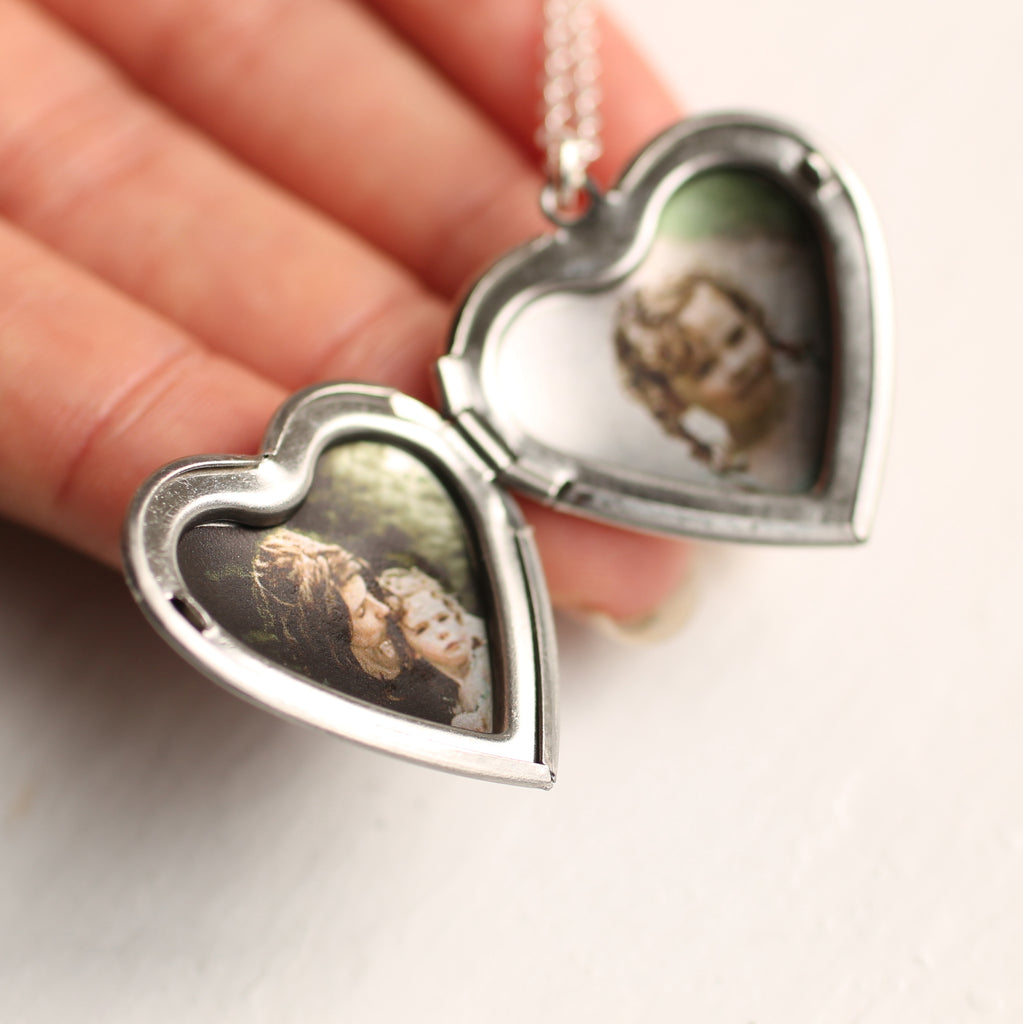 Silver Heart Locket - Necklaces