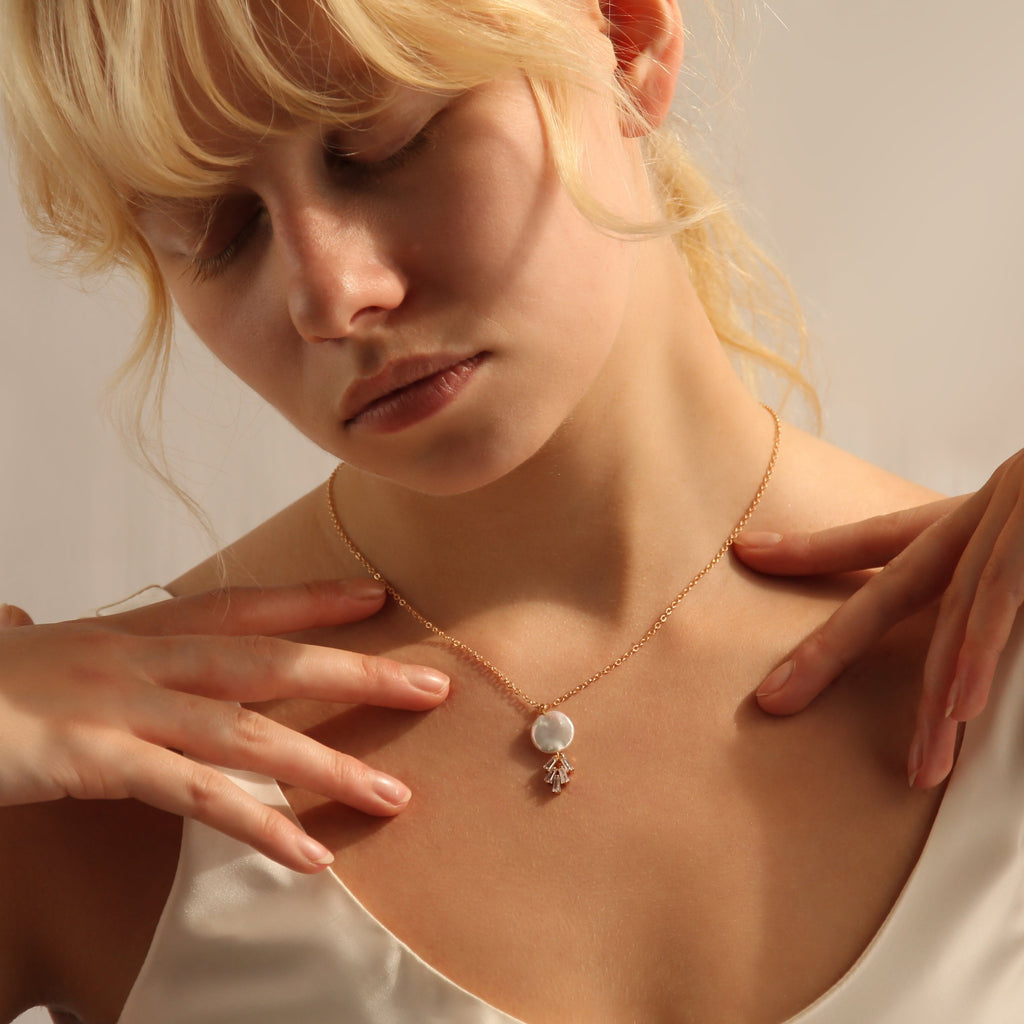 Art Deco Pearl Necklace - Necklaces