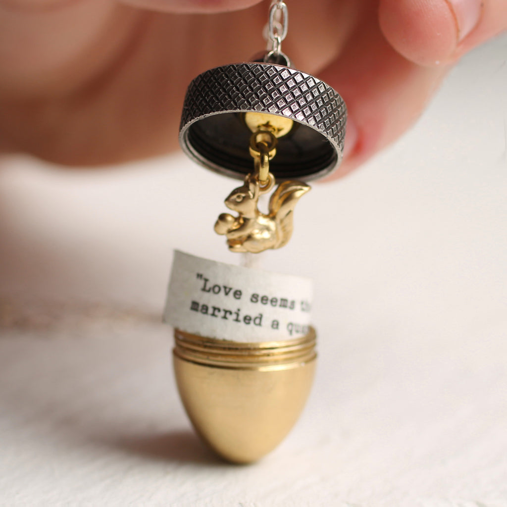 Personalised Acorn Locket Necklace - personalised photo locket